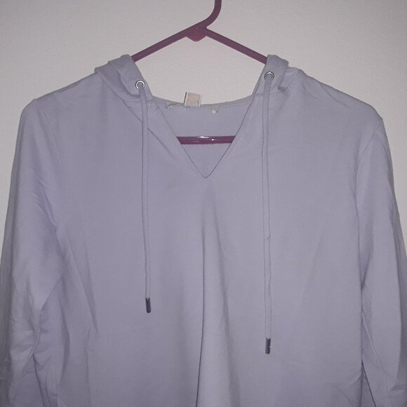 Michael Kors Med Purple Knit Lightweight Drawstring Hoody - Picture 2 of 4